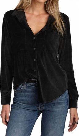 Dylan Maeve Corduroy Shirt In Black