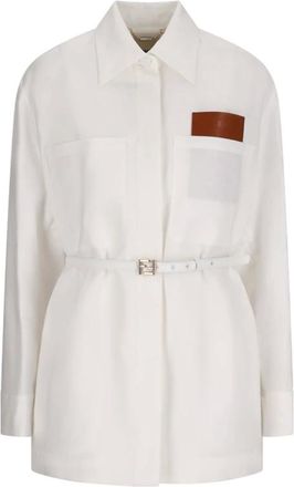 Fendi Go-To Jacket - female - Fendi - Light Jackets - White - L - Jackets