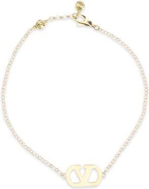 Valentino Garavani Womens Gold Metal Bracelet