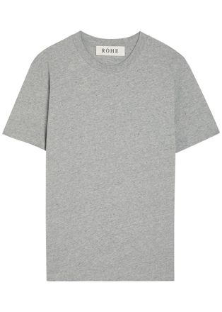 R&oacute;he Crew-neck Cotton T-shirt - Grey - 40 (UK12 / M)