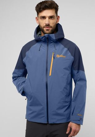 Jack Wolfskin Funktionsjacke JACK WOLFSKIN EAGLE PEAK 2L JKT M, Herren, Gr. S (48), blau (nature, blau), Obermaterial: 100% Polyester; Futter: 100% Polyester, Jacke