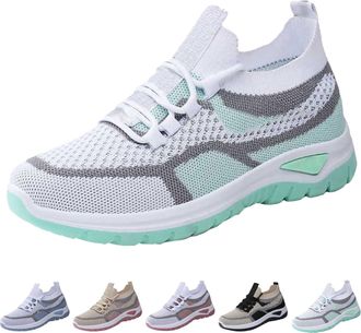 Generic Womens Trainers with Lacing Arch Support Running Shoes Outdoor Running Sporty Sports Shoes Breathable Comfortable Soft Lightweight Trainers Walking Sh