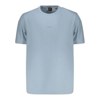 HUGO BOSS Hugo, T-Shirts, male, Blue, Size: L Short-Sleeved T-Shirt