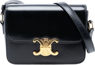 Celine Pre-owned Celine Teen Shiny Calfskin Triomphe Crossbody W-GM-3270