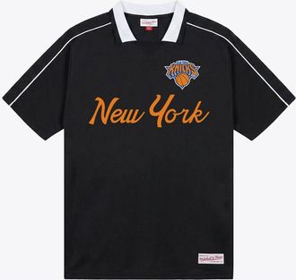 Mitchell & Ness Mens Mitchell & Ness Black New York Knicks Polo Jersey at Nordstrom, Size X-Large