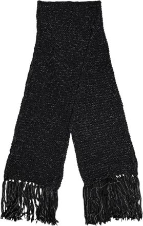 Dolce & Gabbana Zwarte Kasjmier Nekwarmer Wrap Sjaal - unisex - Wintersjaals - Zwart - ONE Size - Kasjmier - Accessoires