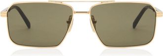 Prada PR A57S 5AK90F Mens Sunglasses Gold Size 58