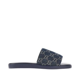 Gucci GG denim slides Man 11