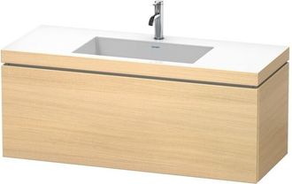 Duravit Duravit - Mueble De Ba&ntilde;o L-cube Wt Vero Air 500x1200x480mm Sin Orificio Para Grifer&iacute;a Nogal Oscuro