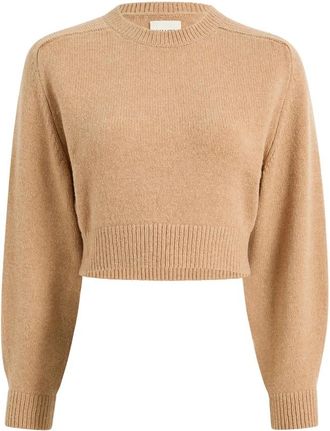 Khaite Ronde hals gebreide kleding - Dames - Ronde hals truien - Beige - M - Wol - Truien & Vesten