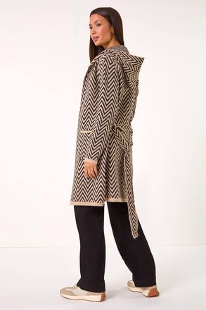 Roman Chevron Knit Cardigan