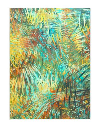 Empire Art Direct Life Of The Party I Washable Abstract Art Area Rug