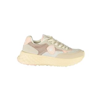 Blauer Beige Polyurethaan Dames Sneaker