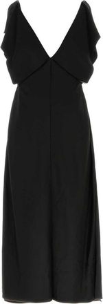 Jil Sander Ruffled Dress - Womens - Acetate/Viscose