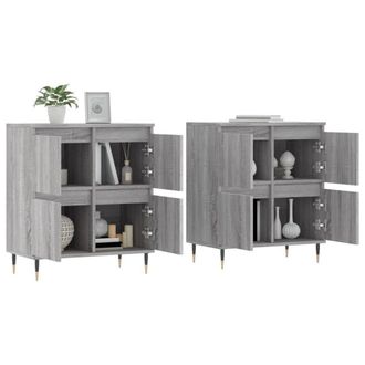 Berkfield Home Sideboards 2 pcs Grey Sonoma Engineered Wood