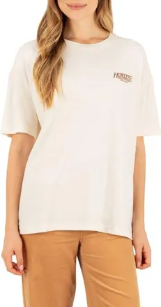 Hurley Free Valley Graphic Boyfriend T-Shirt in Cream at Nordstrom, Size X-Large