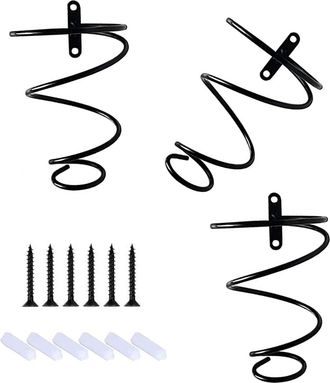 OEM Juego De 3 Botelleros De Hierro Para Pared - Espirales Met&aacute;licas - Organizadores Colgantes - Para Almacenamiento De Botellas En La Pared