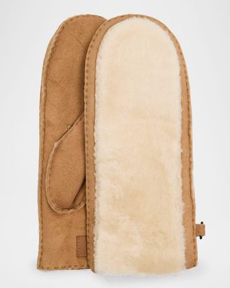 UGG Mittens W/ Exposed Shearling