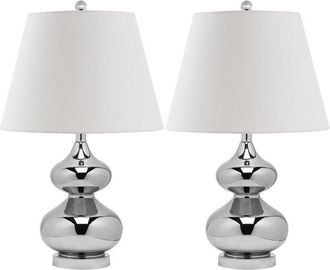Safavieh Eva 24In Double Gourd Glass Lamp