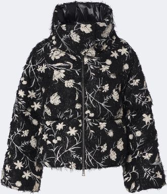 Moncler Floral sequined down jacket
