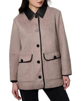 Bernardo Medium Wool-Blend Coat
