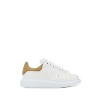 Alexander McQueen Oversized Sneaker - Dames - Schoenen - Beige - Maat: 35 EU Leer