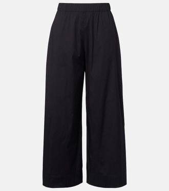 Max Mara Pece cropped cotton-blend wide-leg pants