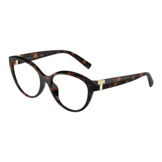 Tiffany & Co. Stijlvolle Bril in Zwart - Dames - Brillen - Bruin - 52 MM - Accessoires