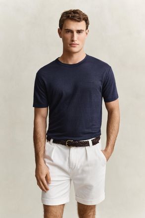GANT Men Linen T-Shirt (XXXL) EVENING BLUE