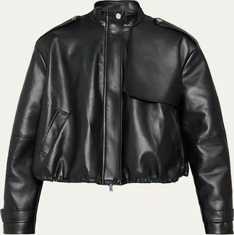 Toccin Alyssa Stand-Collar Faux Leather Jacket