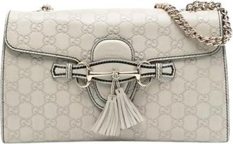 Gucci Pre-owned Shoulder Bags, female, White, Size: ONE SIZE Pre-owned The Emily Shoulder Bag