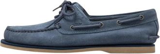 Timberland Klassieke Blauwe Su&egrave;de Bootschoen - Heren - Bootschoenen - Blauw - 43 EU - Su&egrave;de - Schoenen