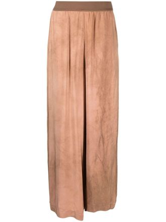 Uma Wang Broek met elastische taille - Bruin