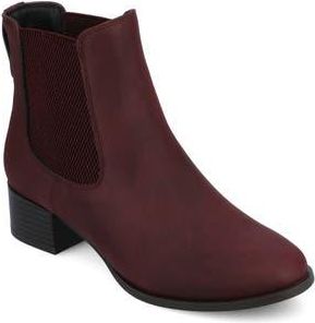 Journee Collection Chayse Bootie in Oxblood Nubuck at Nordstrom Rack, Size 7.5