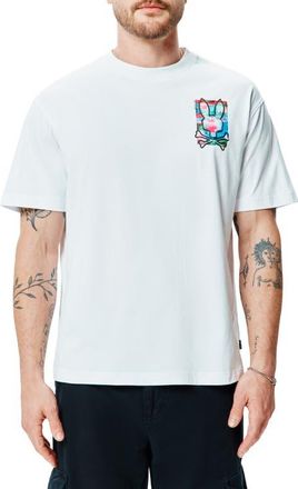 Psycho Bunny Isaac Relaxed Fit Graphic T-Shirt in White at Nordstrom, Size 4