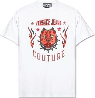 Versace Jeans Couture T-shirt - Heren - T-shirts - Wit - XL - Tops