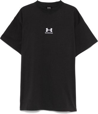 Balenciaga T-shirt con ricamo logo x Under Armour - Nero