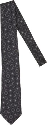 HUGO BOSS Een Zijden Stropdas met Jacquardpatroon - Heren - Stropdassen - Blauw - ONE Size - Polyester - Accessoires