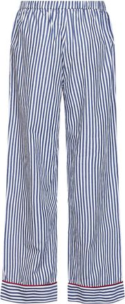 MC2 Saint Barth Womens Trousers Galassia Blue Striped Cotton