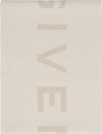Givenchy Mens Beige Cashmere Scarf