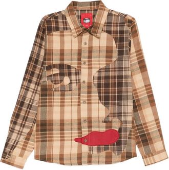 KidSuper Studios Check-pattern Patchwork Shirt
