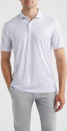 Johnnie-O Fall Flower Featherweight Performance Polo in Viola at Nordstrom, Size Xx-Large