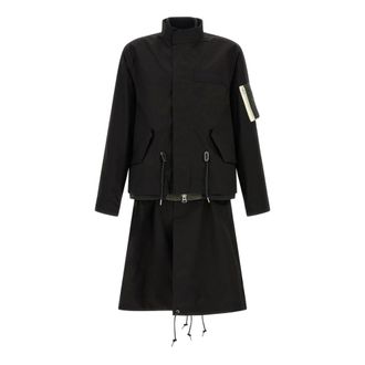 sacai Hombre, Abrigos, Negro, Talla: M