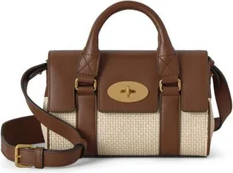 Mulberry Mini Bayswater in Ecru-Bright Oak at Nordstrom