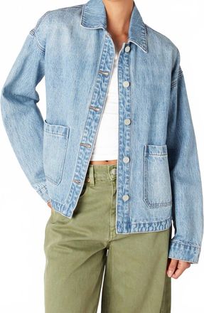 Blank NYC Together Again Button Down Shirt Jacket In Denim