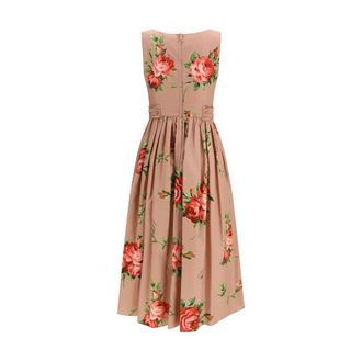 Dolce & Gabbana Womens Multicolor Cotton Casual Dress
