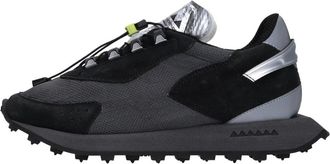 RUN OF Schoenen, Dames, Zwart, 37 EU, Polyester, Sneakers Zwart