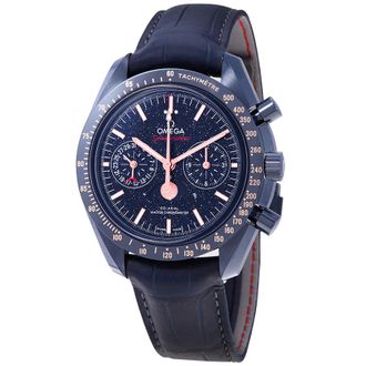 Omega Pre-owned Omega Speedmaster Automatic Chronograph Blue Dial Mens Watch 304.93.44.52.03.002