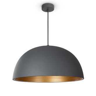 Paco Home L&aacute;mpara De Suspensi&oacute;n Comedor Colgante Cocina Mesa Comedor Industrial Moderna L&aacute;mpara Colgante - Antracita, Oro (&oslash;40,5cm) - Paco Home