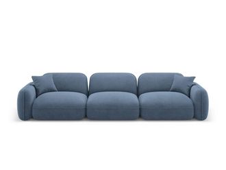 CXL by Christian Lacroix Sof&aacute; modular 4 plazas de terciopelo blue jeans